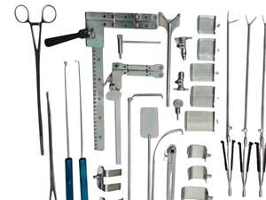 Ensemble d'instruments chirurgicaux manuels pour valves cardiaques avancées XS, entièrement en acier inoxydable, classe I, TAIDOC INTERNATIONAL, précision ISO 13485 - Product Image 1