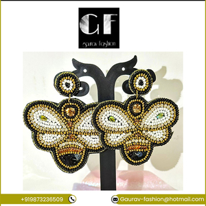 High Quality Gold Plated <b>Bead</b> Stud Earrings Gorgeous Accessory for Weddings Parties Festivals-<b>Direct</b> Sale From Manufacturer - Product Image 2