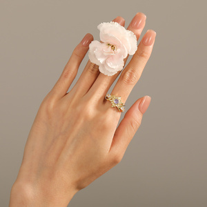 Jeulia <b>Gold</b> Plated Bezel <b>Set</b> Sun and Moon Vintage <b>Ring</b> - Product Image 5