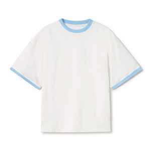 เสื้อยืดสตรีทแวร์สไตล์ฮิปฮอป แขนสั้น ทรงโอเวอร์ไซส์ ผ้าถัก ย้อมสีแบบเอคโค่เฟรนด์ลี่ ล้างสีแบบแอซิดวอช ผู้ชาย สั่งทำได้ ผ้าฝ้าย 100% - Product Image 5