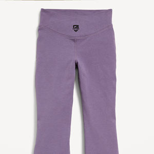 100% algodón de cintura alta Scrunched Butt Yoga Leggings para mujer de talla grande logotipo personalizado Flare deportes gimnasio pantalones hechos Spandex Casual - Product Image 5