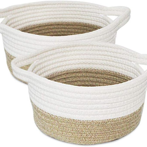 Nice Price Wholesale Eco-Friendly Cotton <b>Fruit</b> <b>Basket</b> Handwoven Toy <b>Basket</b> Organizers <b>Gift</b> <b>Baskets</b> Vietnam Boxed Storage Laundry - Product Image 3
