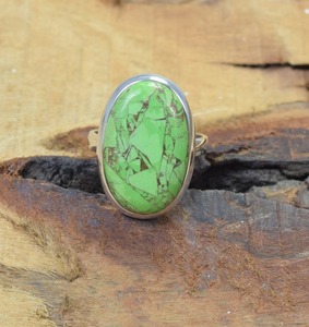 <b>Turquoise</b> 925 Sterling Silver Oval Gemstone Elegant Jewelry <b>Ring</b> December Month Birthstone Blue <b>Turquoise</b> <b>Ring</b> Gift for Her - Product Image 4