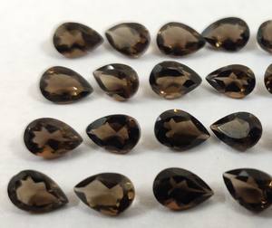 Cuarzo ahumado natural Corte de pera 3x5mm Facetado-Cuarzo ahumado de alta calidad Facetado - Product Image 4