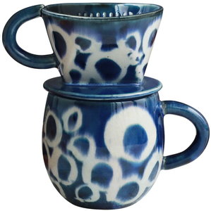 ที่กรองกาแฟดริปสแตนเลสแก้วเซรามิกแบบใช้ซ้ำได้ทำด้วยมือญี่ปุ่นงานฝีมือญี่ปุ่น - Product Image 1