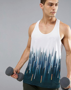 Cool Max Custom Made <b>Men's</b> Plus Size Gym Tank Tops Sports Vest <b>Singlets</b> for Beach Yoga Summer Sublimation Quantity Print - Product Image 3