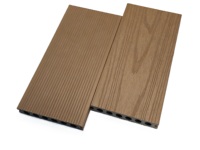 Planche de terrasse en WPC co-extrudé moderne personnalisée, imperméable, anti-corrosion, composite, pour allées extérieures, jardin