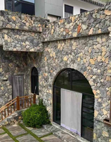 Pierre artificielle Pebble PU, aspect pierre naturelle ronde 3D, légère, imperméable, ignifuge, pour décoration murale extérieure