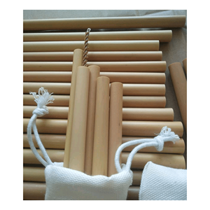 Pailles en bambou naturel de 20cm Pailles en bambou naturel Pailles en bambou jetables écologiques de 99 GD - Product Image 6
