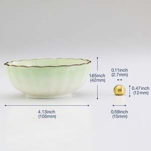 Porta Incienso de Loto Verde Pastel - Product Image 4