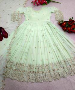 ドレスKurtaKurtiトップパンツトップパンツDupatta Salwar Salwar Kameez Salwar Dupattaレディースドレス女性服eid - Product Image 1