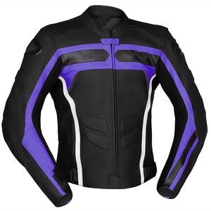 Chaqueta de cuero de moto personalizada para hombre - Product Image 1