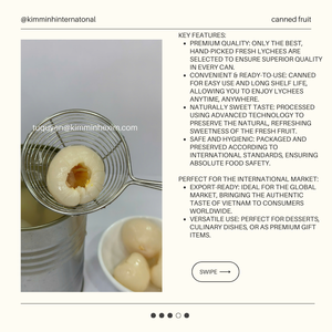 Premium Vietnam Bulk Canned <b>Fruit</b> Lychee Peach Orange Pineapple-Fresh & Sweet <b>Preserved</b> in Water & Syrup International Wholesale - Product Image 4