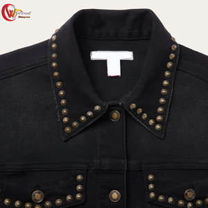 Nouveau design de veste en jean pour hommes de couleur unie veste en jean pour hommes streetwear veste d'hiver en jean pour hommes - Product Image 3
