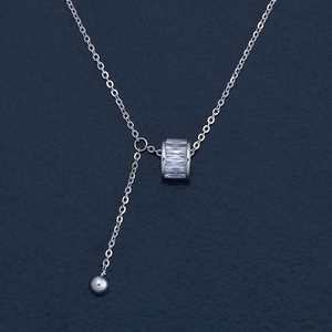 Colgante de Plata 92.5 con Cadena, Forma de Bola 180768 - Product Image 1
