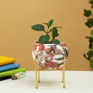 Elegante maceta de hierro estilo Meena para decoración del hogar Proveedor indio de Regal Metal World - Product Image 5