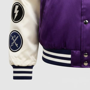 Chaqueta Varsity Premium Personalizada con Bordado Chenille para Hombre, Estilo Urbano Ligero, Oferta Especial de Invierno - Product Image 3