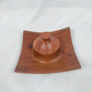 Bol à salade en bois, bol de service en bois pour fruits ou salades, bols faits à la main en Inde, vente en gros - Product Image 1