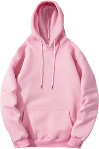 Blanc hommes Hip Hop Streetwear décontracté sweats à capuche élasticité couleur unie polaire épais chaud sweats à capuche - Product Image 2