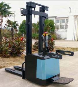 Apilador de Palets Eléctrico Ajustable sin Operador, con Horquillas, Altura de Elevación de 15 pies, Garantía de 3 Años, 1000/2000 kg - Product Image 1