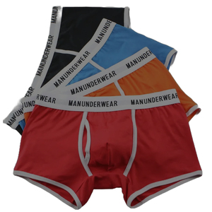 Sous-vêtements pour hommes de qualité supérieure Boxer slips Logo personnalisé classique en coton solide Boxer Shorts homme tissé ceinture sous-vêtements hommes - Product Image 5