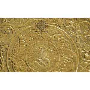 Plato de Latón con Diseño Om de 13.4 Pulgadas para Pooja, Ideal para la Práctica Religiosa en Templos u Hogares, de Indian Art Villa - Product Image 4