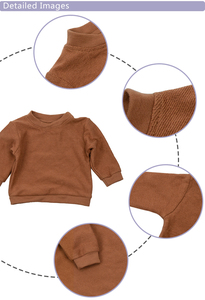 Sweat à col rond éponge pour enfants pull à manches longues style décontracté sweats à capuche et sweat-shirts pour bébés - Product Image 6