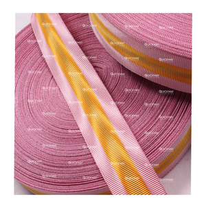 Cinta ceremonial de tela de hilo de rayas naranjas y azules Vintage para medalla masónica 2025 - Product Image 6