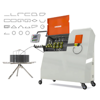 Automatische CNC-Stahlstangen-Schneid- und Biegemaschine mit PLC-Kernkomponenten, 2,6kW Motor, 450kg Gewicht für Kohlenstoffstahlverarbeitung