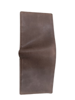 Dompet lipat tiga kulit asli, dompet kulit asli kualitas tinggi, lipat tiga, desain pemblokir RFID Bohemian klasik, bordir banyak slot kartu