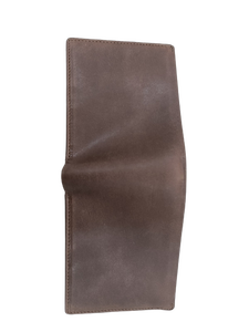 High Quality Tan Genuine Leather <b>Trifold</b> <b>Wallet</b> <b>for</b> <b>Men</b> Classic Bohemian RFID Blocking Design Multiple Card Slots Embroidery - Product Image 4