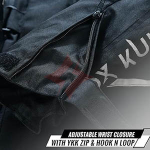 Chaqueta de Motocicleta FLASH GEAR Unisex para Aventura/Turismo, Manga Larga, Cuero/Tela de Poliéster, Transpirable, para Todas las Estaciones, con Protección CE Extraíble - Product Image 5