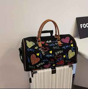 Vintage <b>Canvas</b> Sport Gym <b>Bag</b> Large Capacity Travel Duffle <b>Bag</b> Shoulder <b>Crossbody</b> Weekender Overnight <b>Bag</b> - Product Image 1