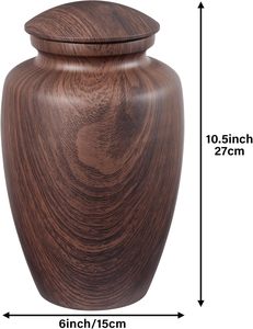 โกศสำหรับขี้เถ้าเถ้ากระดูกสำหรับผู้ใหญ่เพศชายเพศหญิงโกศทำจากไม้อะลูมิเนียมขนาดใหญ่สำหรับใส่ขี้เถ้าสำหรับผู้ชายผู้หญิงโกศตกแต่งที่ระลึก - Product Image 6