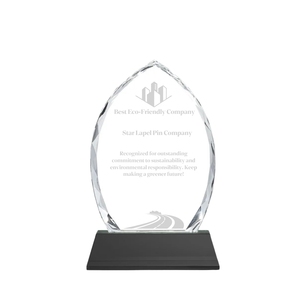 Ceremonia Business Crystal Plate Awards Grabado Logo Placa de cristal personalizada Trofeo - Product Image 3