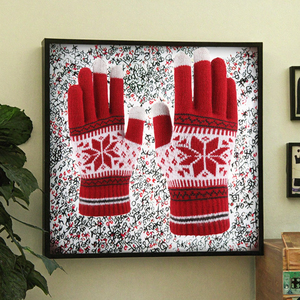 Gants d'hiver unisexes en acrylique pour hommes et femmes, mitaines chaudes et antidérapantes en tricot pour écran tactile - Product Image 2