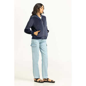 Chaqueta estilo universitario para mujer, para otoño, blazer de satén, lino, personalizable, disponible en piel de cordero, piel de oveja, PU WM-JKT-WS24-158 - Product Image 5