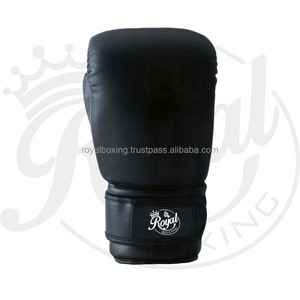 Guantes de boxeo de medio Dedo de PU de cuero de vaca genuino para entrenamiento de artes marciales Muay Thai UFC MMA - Product Image 2