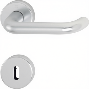 Rosettengarnitur Paris 138L/42KV/42KVS Aluminium F1 U-Form OB DIN Links Cabinet Organizers with HOPPE D/D Links/Right/Left - Product Image 3