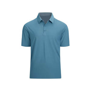 Polos de estilo callejero informales para hombre lisos de algodón 100% en blanco de color personalizado de alta calidad - Product Image 1