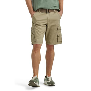 Cordón Ligero Bolsillos laterales Cargo Shorts Hombres Algodón Gimnasio Fit Cintura elástica Streetwear Pantalones cortos para hombres - Product Image 6