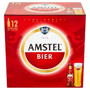 Yüksek kaliteli Amstel 5% ışık lezzet bira fabrika fiyat