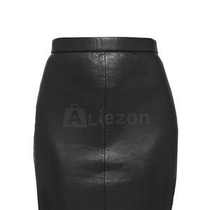 Comfort Fit femmes jupe mince conception simple femmes jupe mince en cuir pour les tenues de tous les jours - Product Image 5