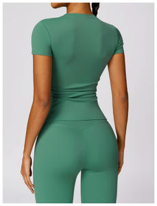 Vente en gros Tenue de sport de gym pour dames Tenue d'athlétisme pour filles Tenue de sport OEM Ensemble de leggings de yoga fitness pour femmes personnalisées - Product Image 6