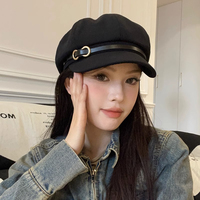 Nouveau design chapeau de mode-béret français personnalisé chapeaux vintage-chapeaux en cuir prix de fabrication en gros sans taxe