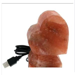 Lampe de sel en forme de coeur en cristal rose de l'Himalaya écologique meilleur Feng Shui sculpté artisanat naturel idée cadeau romantique Sian - Product Image 2