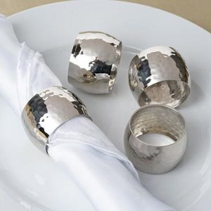 Rond de serviette en métal artisanal de luxe pour les paramètres de table à manger royale adaptés aux fêtes, dîners ou réceptions élégants - Product Image 6