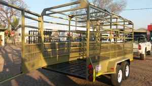 Nuevas remolques para ganado en venta, semirremolque para ganado de alta resistencia con neumáticos 12r22.5, materiales de acero y aluminio en stock para la venta. - Product Image 5