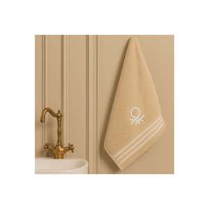 Be-0839-Bg Serviette de toilette 100% coton beige 50x90 cm - BEIGE - Product Image 1