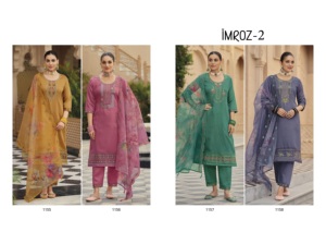 Hermoso traje Salwar tradicional con bordado de exportador indio - Product Image 6